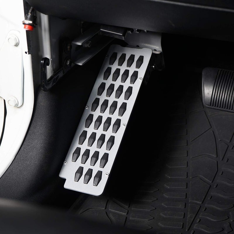 Hooke Road Dead Pedal Driver Foot Rest Pad Kick Panel for 2007-2018 Jeep Wrangler JK & Unlimited - Image 1